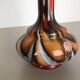 rare Extra Large Vintage Pop Art Opaline Florence glass Vase Design, Italy
