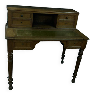 Bureau style directoire cuir vert