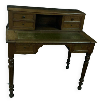 Bureau style directoire cuir vert