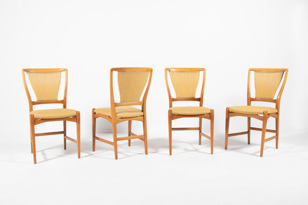Set of 4 David Rosen chairs for Nordiska Kompaniet 1960