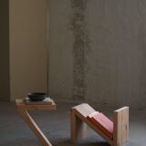Stool / Table by eliaselias, made from recycled solid pine, Danish design 2022