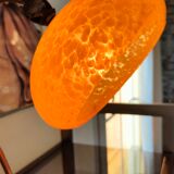 Lampe art déco 1950 en verre de Clichy