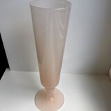 Powder pink opaline vase 60s