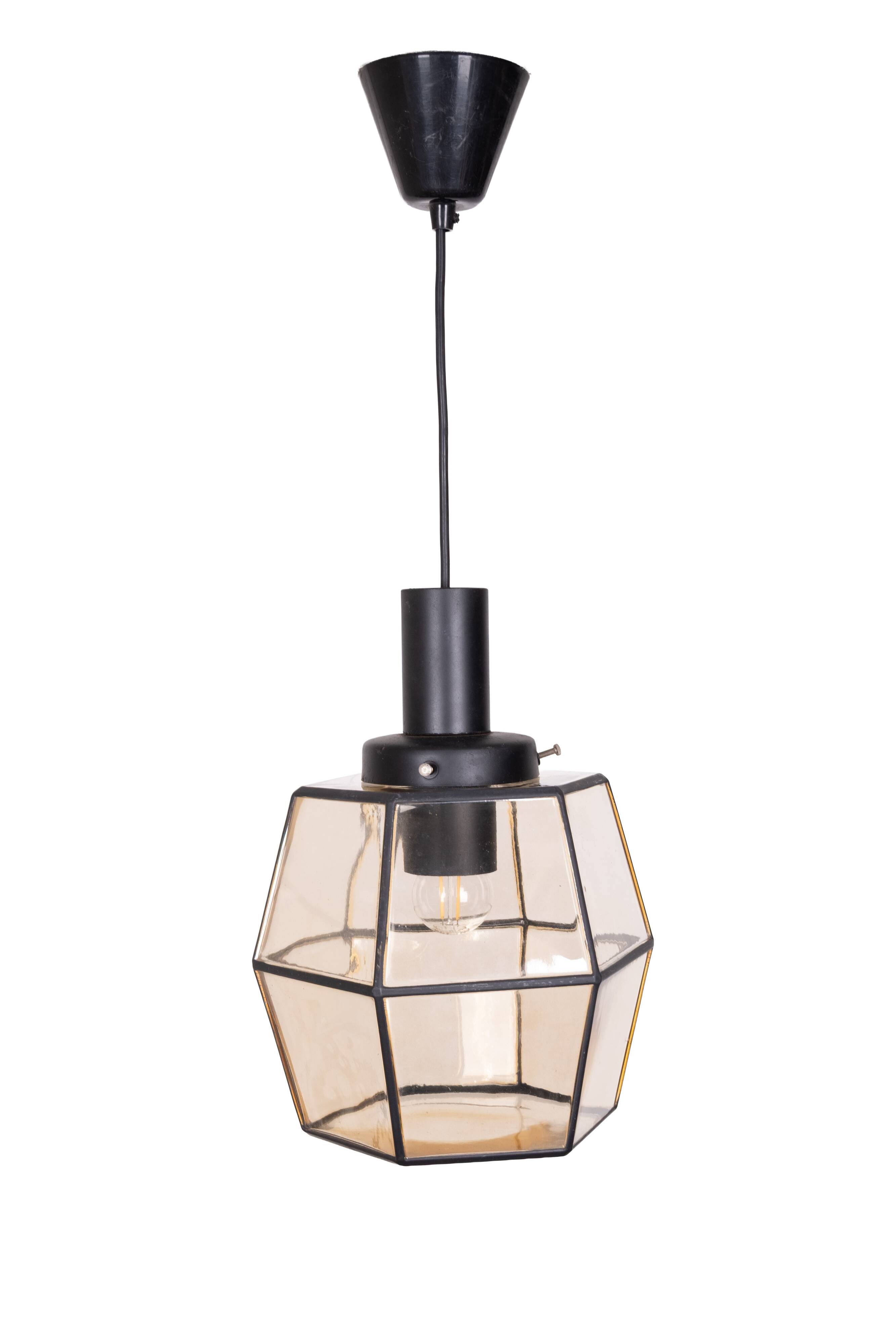 Glashütte Limburg pendant lamp Germany 1960s