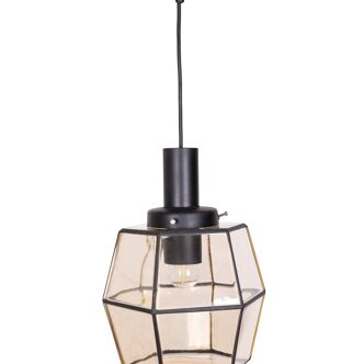 Lampe suspendue Glashütte Limburg Allemagne années 1960