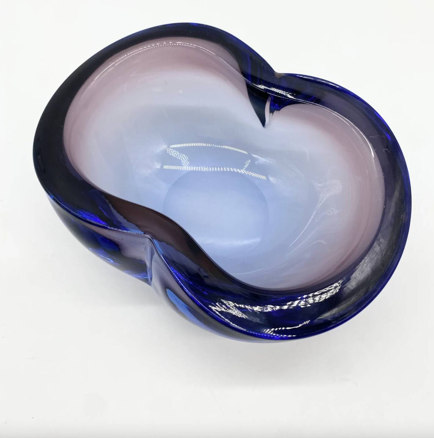Cendrier « Blue Velvet » / Murano Sommerso – 1960–70s