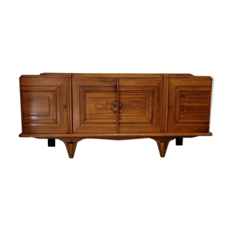 French walnut buffet, Art Deco, 1940s