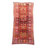 Moroccan Arabia rug red - 186 x 434 cm