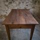 Table à manger française ancienne en merisier avec deux tiroirs, vers 1880–1920