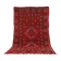 Tapis marocain berbère vintage en laine rouge fait main