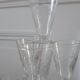 Lot de 9 verres à vin en cristal gravé années 30