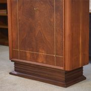 Armoire Art Déco en acajou mobilier d’art signé A. Bicchierini 1940’s