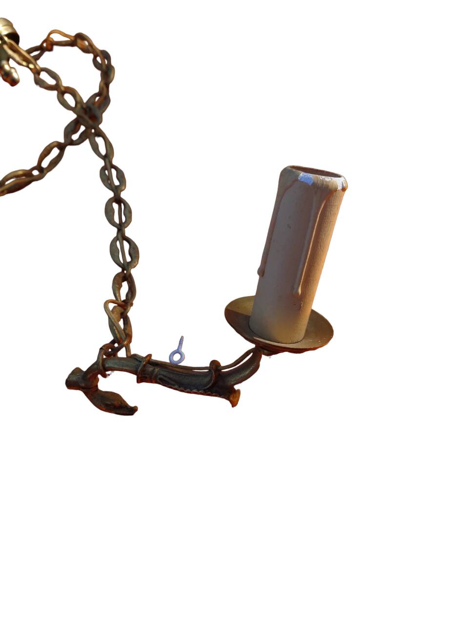 3-branched empire chandelier in bronze