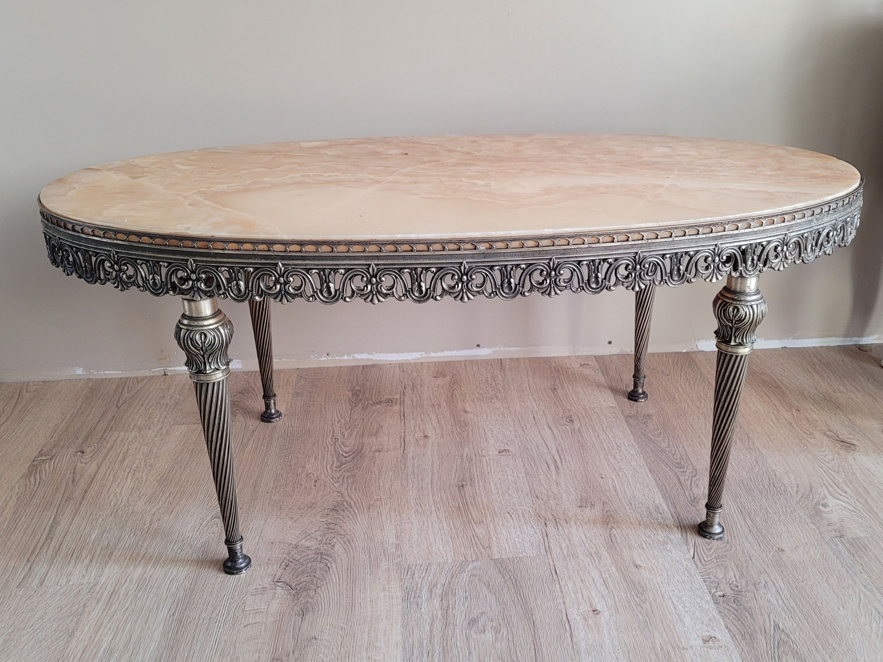 Onyx marble coffee table