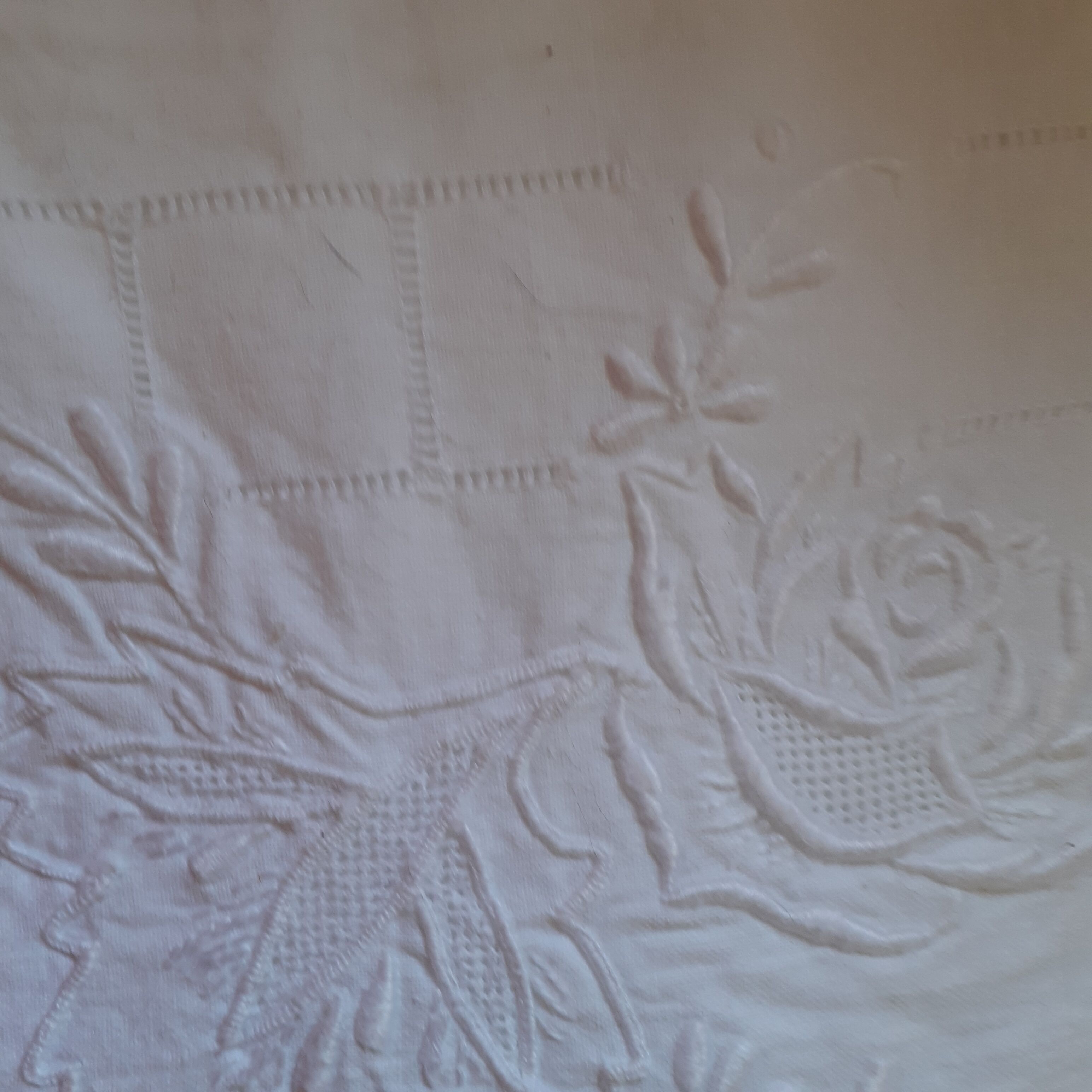 Embroidered pillowcase