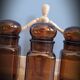 Trio bottles brown round cap