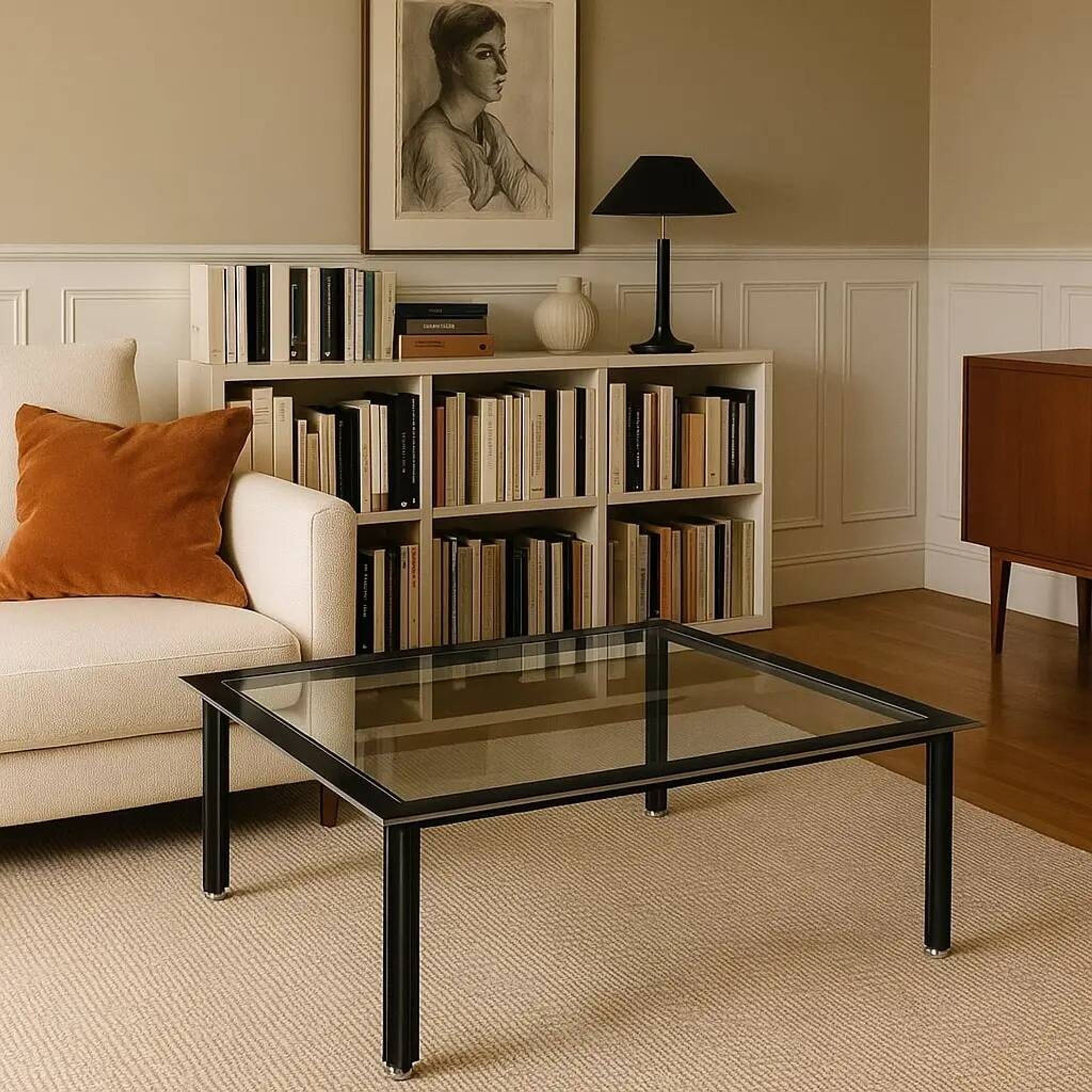 Table basse vintage Azucena Fasce Cromate design Italie 1960s-70s