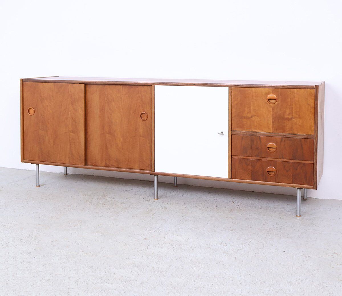 Vintage walnut sideboard by William Watting for Fristho, 1960s