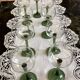 9 Alsace Cristalline wine glasses, dimensions: height - 17cm - diameter - 7cm -