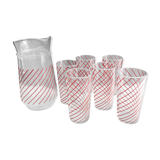 orangeade pitcher service - 6 60s Italy