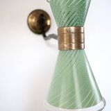 Diabolo glass wall lamp 1950