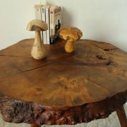 Side table, low brutalist tree stump.