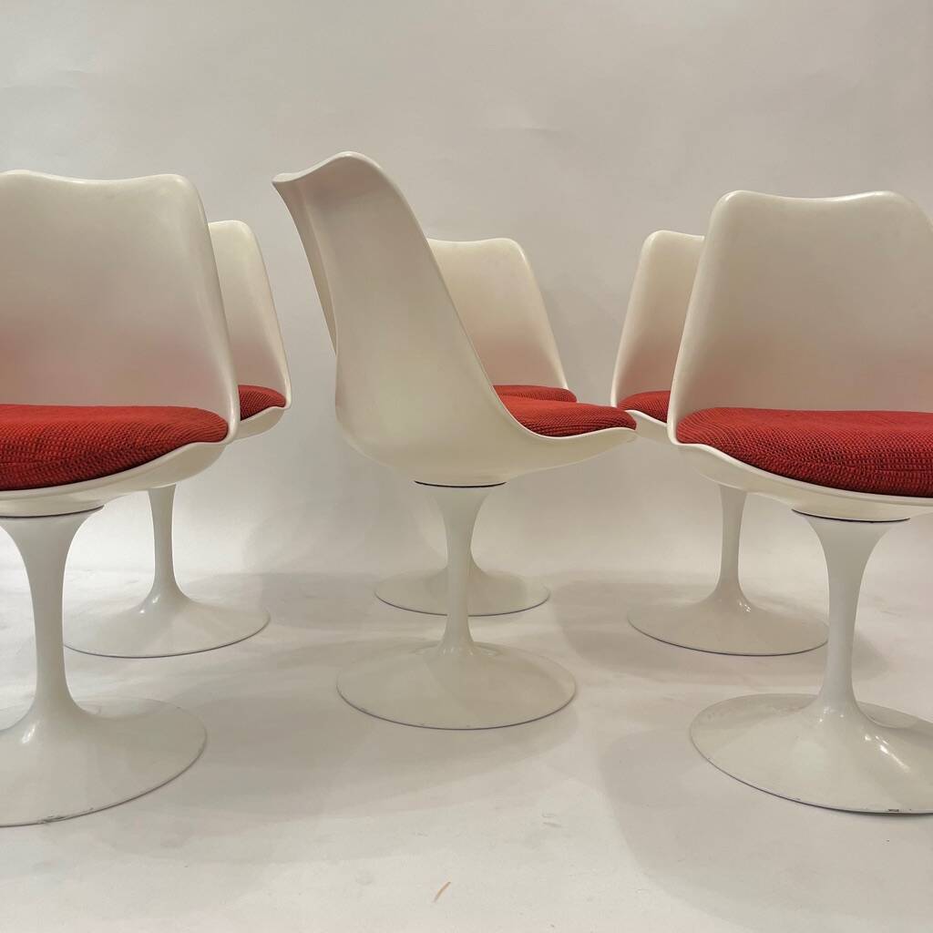 6 chaises pivotante Knoll Eero Saarinen vers 1970