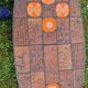 Coffee Table in Lava Stone and Ceramic by Jean Jaffeux