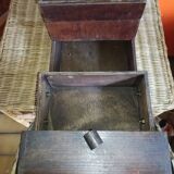 Solid wood sewing basket