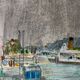 Tableau Marine. Original pastel signed by Henri Reiter. Port Normandie.