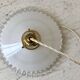 Vintage 50s serrated opaline pendant lamp