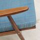 Pair of blue boomerang armchairs by Antonin Suman for Ton (Thonet) 1960