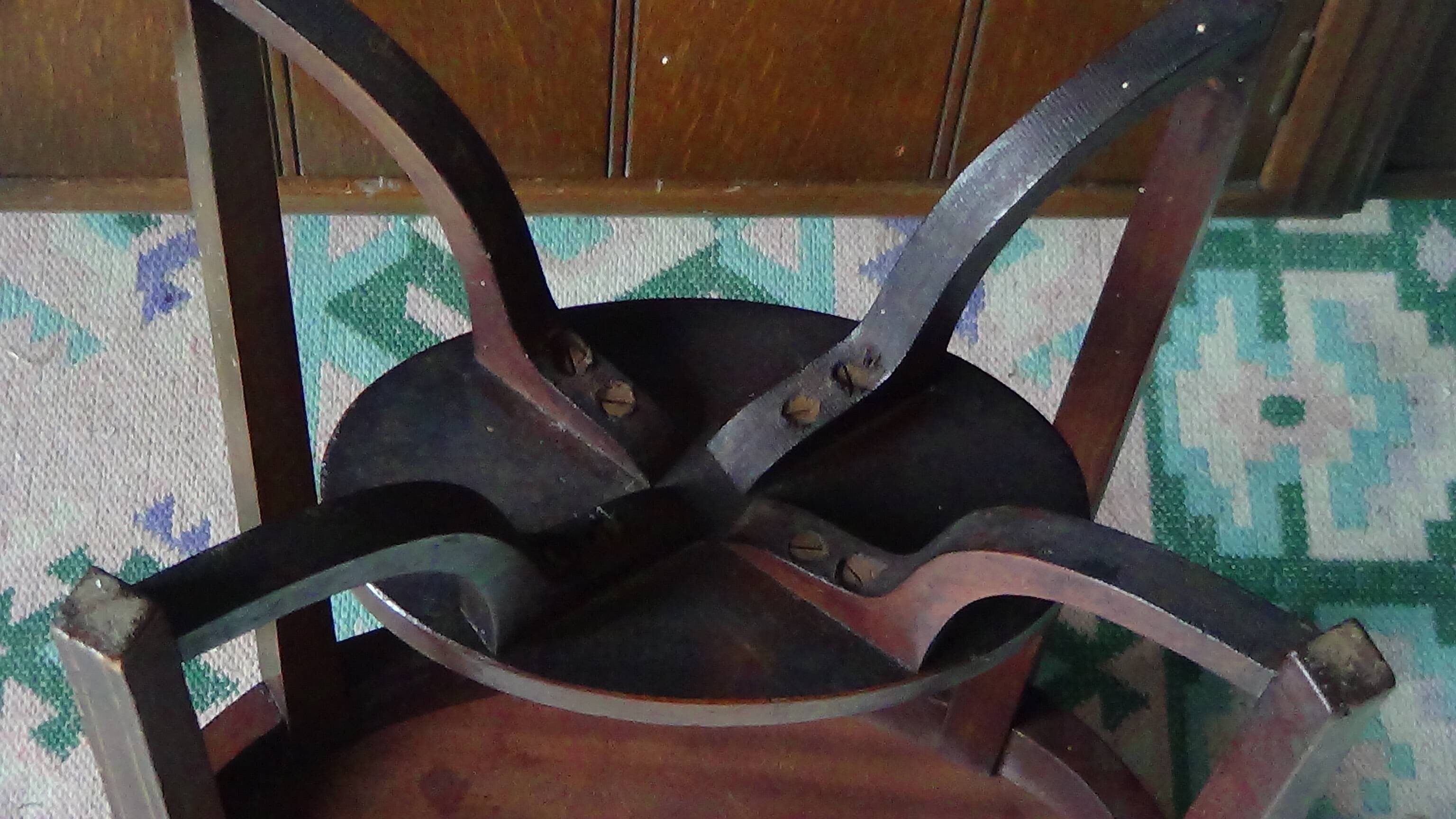 Mahogany side table.