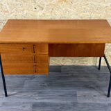 60s 70s teak desk by Günter Renkel for Rego Mobile Germany