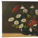 Flowers Still Life Painting Daisies Poppy Signed 47x38cm