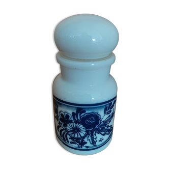 Vintage apothecary pot opaline old décor
