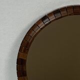 Pair of Danish midcentury teak rosewood cube mirrors, 1960s