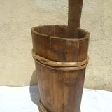 wooden basket to be laid