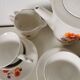 Ceramic coffee or tea service moulin des loups (orchies) flower from the 60s