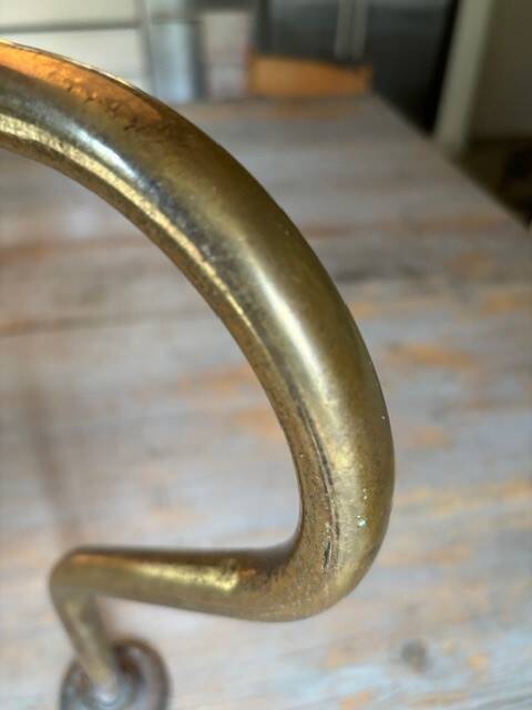 2 industrial brass wall lights - Denmark 70s-80s