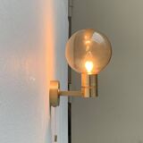 Swedish brass wall sconces from the mid-century by Hans-Agne Jakobsson for Hans-Agne Jakobsson Ab, Markaryd, 1960s, set of 2.