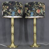 1960s  Pair of Large Brass Table Lamps, Denmark