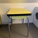 Yellow formica table