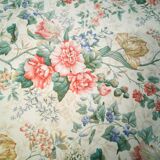 Vintage floral ottoman