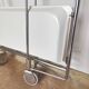 Vintage foldable white bar trolley