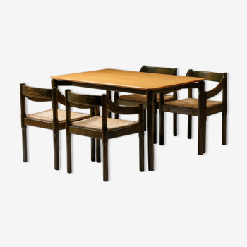 Table Carimate Vico Magistretti pour Cassina, design italien - années 1960