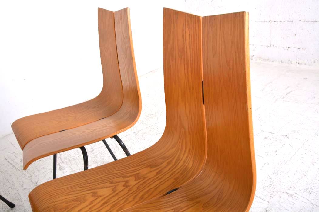 Set of 8 GA Chairs by Hans Bellmann for Horgen-Glarus, Switzerland, 1960s
