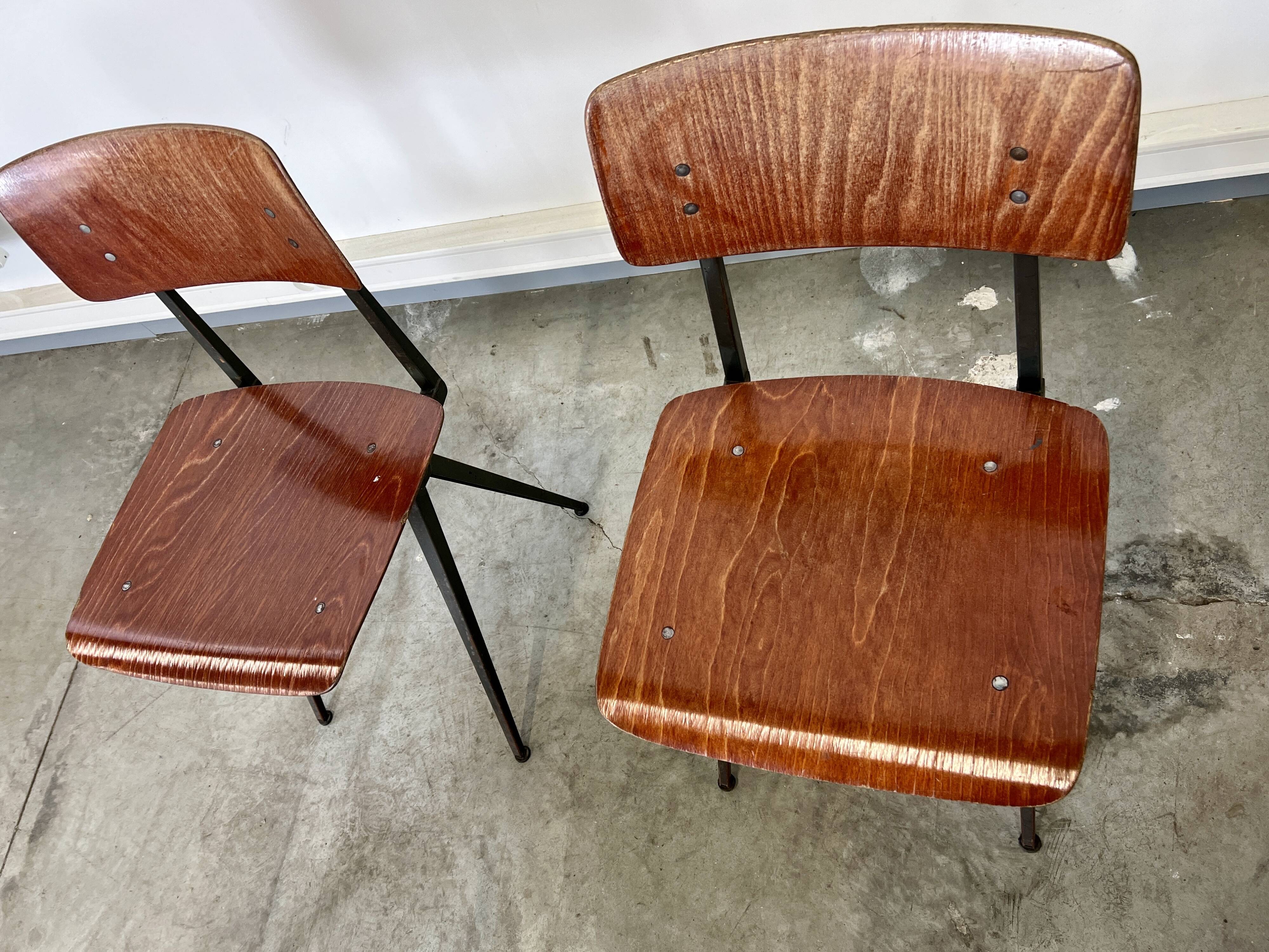 Set of 4 Spinstoel chairs for Marko 60s Netherlands