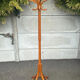 Coat rack – Vintage – Storage – Curved brown wooden parrot