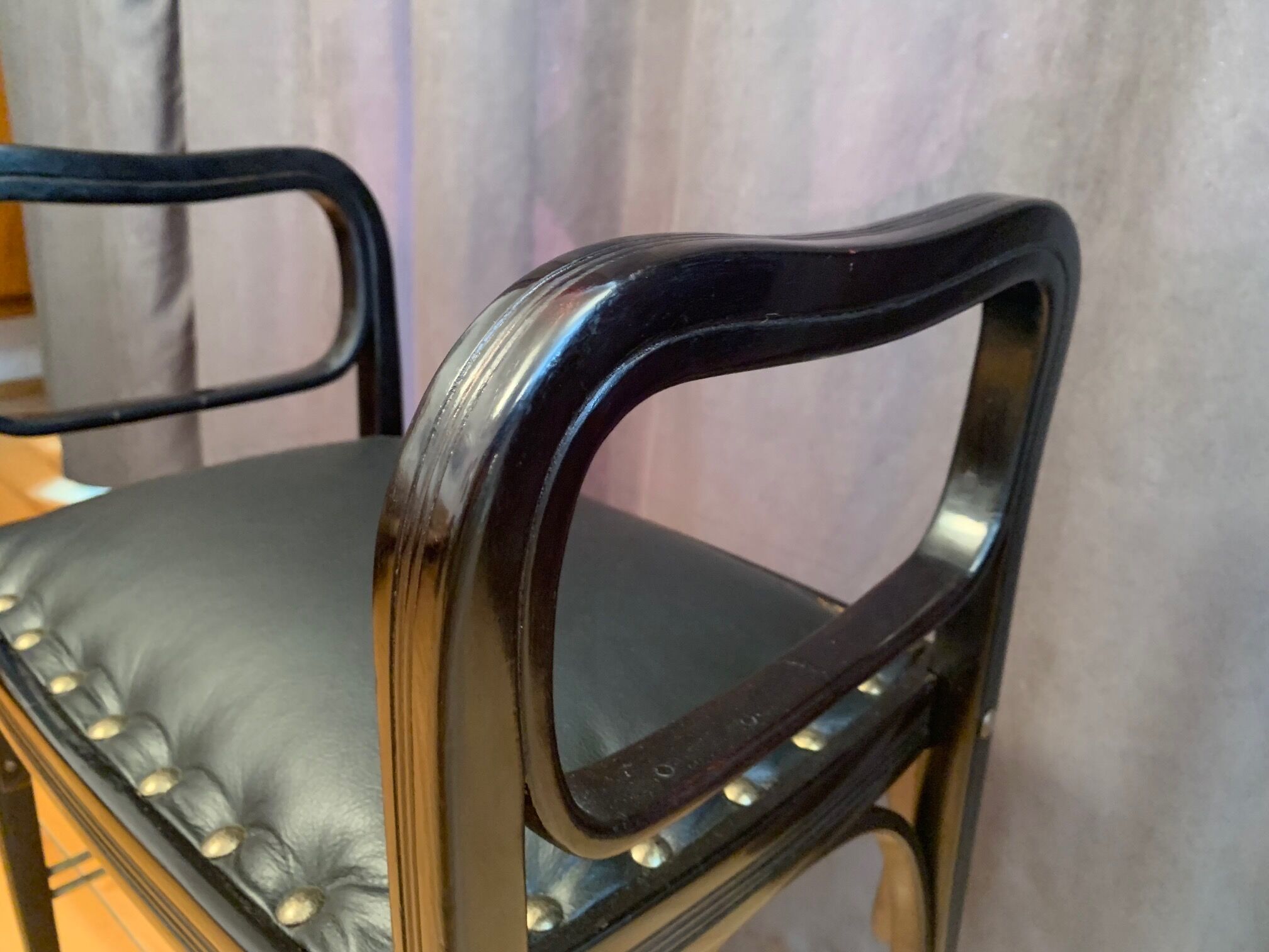 Jugendstil stool designed by Otto Wagner, Jacob & Josef Köhn, Austria, 1905.